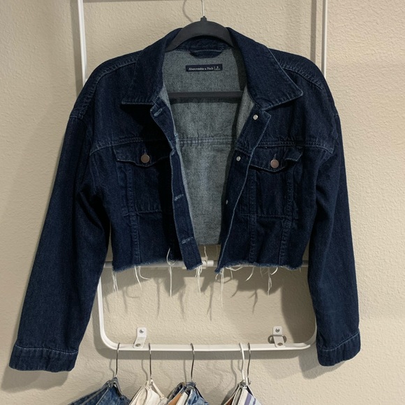 super cropped denim jacket